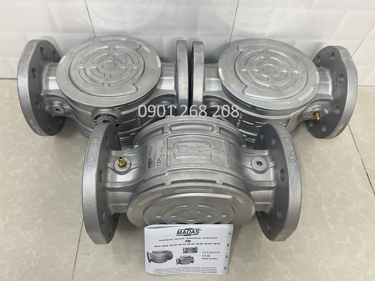 loc gas noi bich FM DN80 Madas